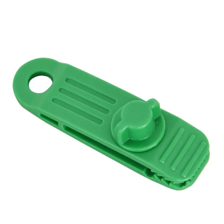 10pcs /Set Outdoor Camping Canopy Windproof Clip Tent Additional Pull Point Plastic Clip Rainproof Tarp Fixing Clip, Color: B Clip (Green)