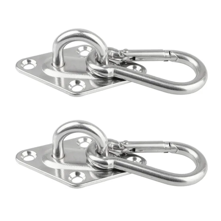 2 PCS 5mm 316 Stainless Steel Sand Bag Ceiling Hook Heavy Duty Swing Hangers