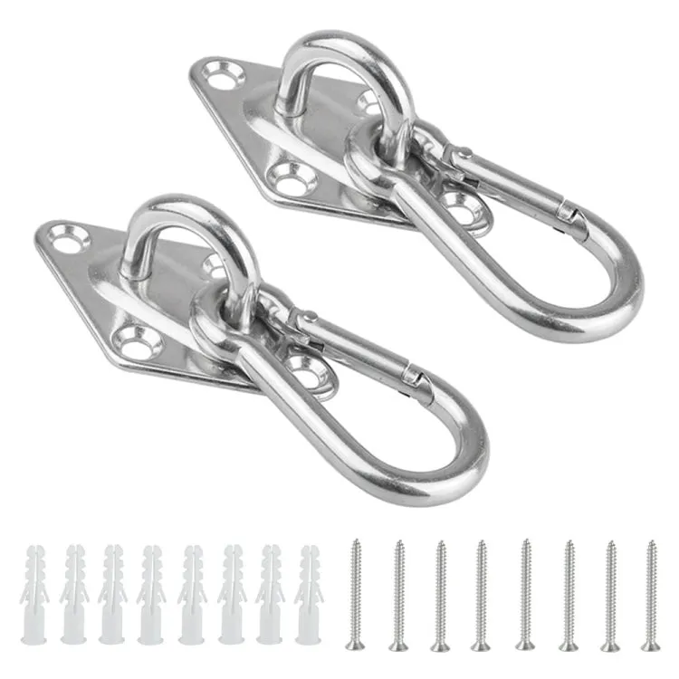 2 PCS 5mm 316 Stainless Steel Sand Bag Ceiling Hook Heavy Duty Swing Hangers