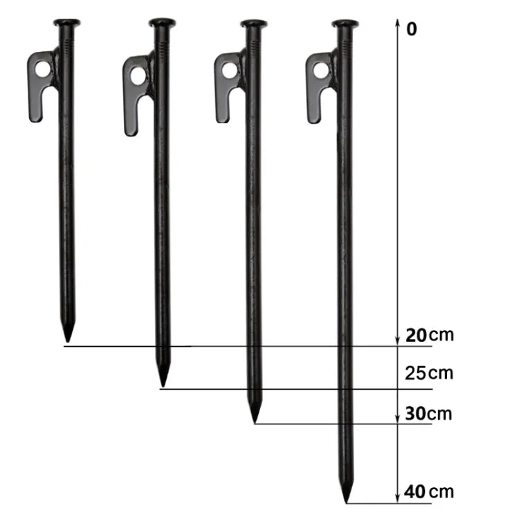 8 PCS 20cm Outdoor Camping Windproof Fixed Canopy Ground Nails