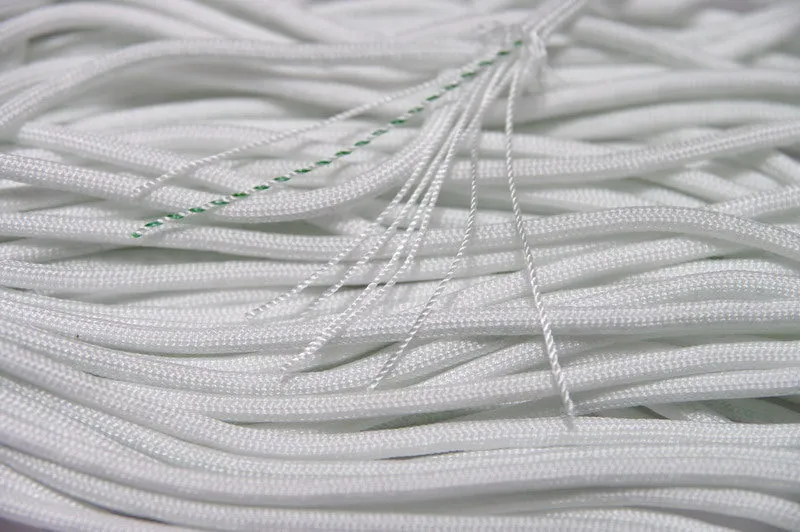 8 Strand 550 Paracord - White - 500' Spool