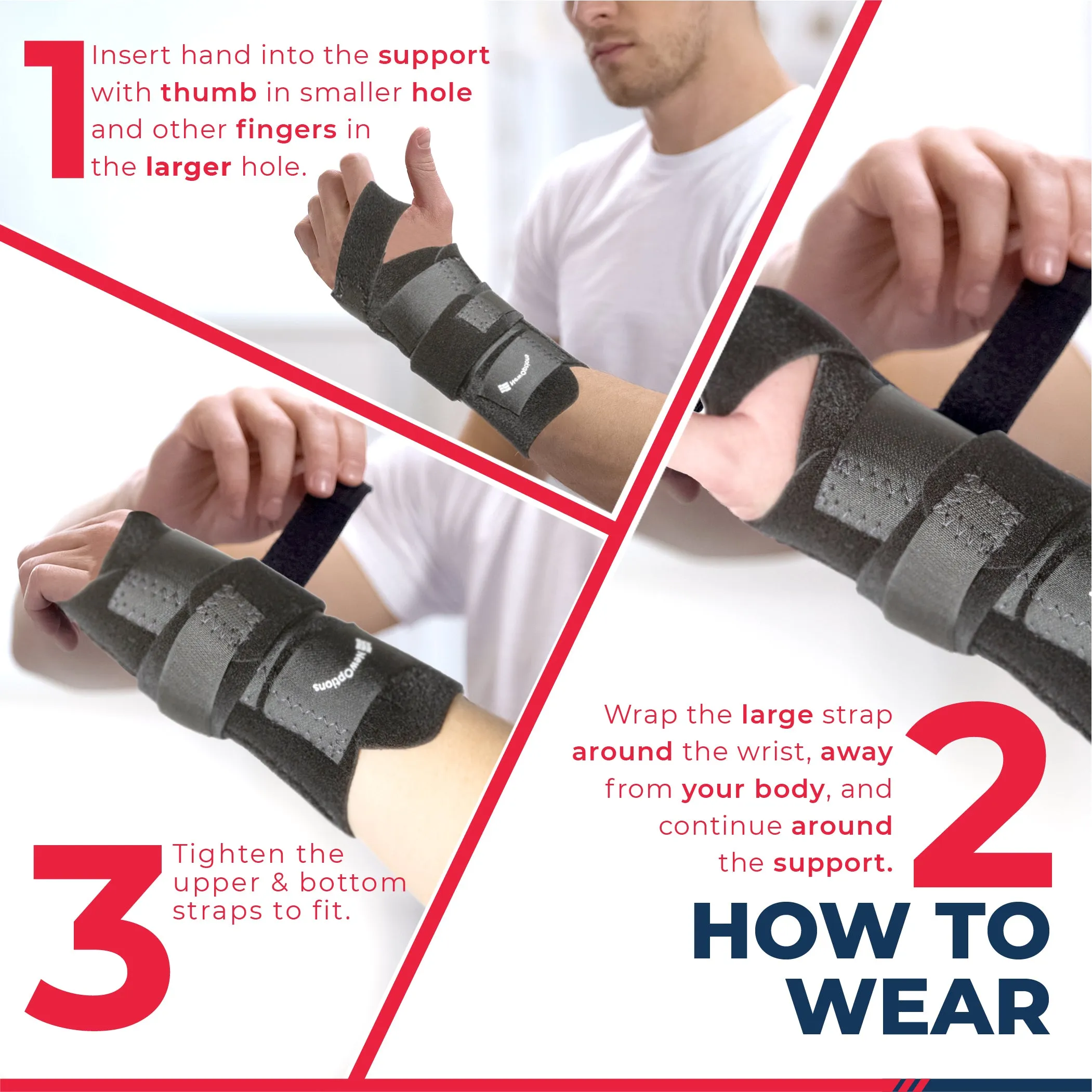 8" Universal Size Wrist Support (W28)