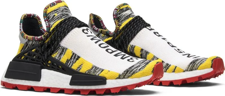 Adidas Pharrell x NMD Human Race Trail 'Solar Pack' Sneakers, Black