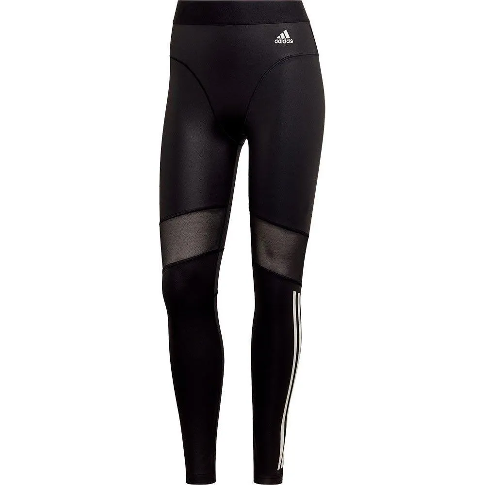 Adidas Womens Hyperglam 3-Stripes 7/8 Leggings