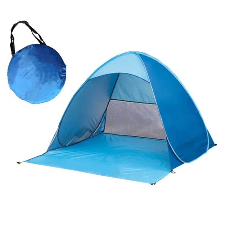 Automatic Instant Pop Up Tent Potable Beach Tent，Size: 150x165x110cm(Blue)