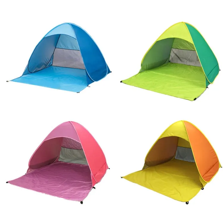 Automatic Instant Pop Up Tent Potable Beach Tent，Size: 150x165x110cm(Blue)