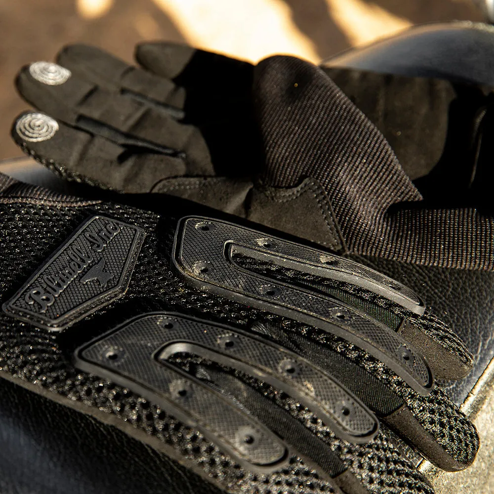 BILTWELL ANZA TEXTILE GLOVE [BLACK OUT]