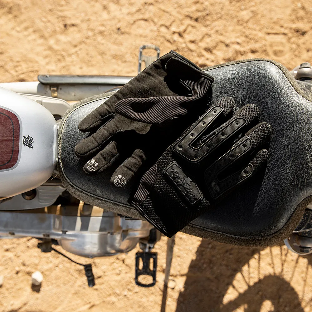 BILTWELL ANZA TEXTILE GLOVE [BLACK OUT]