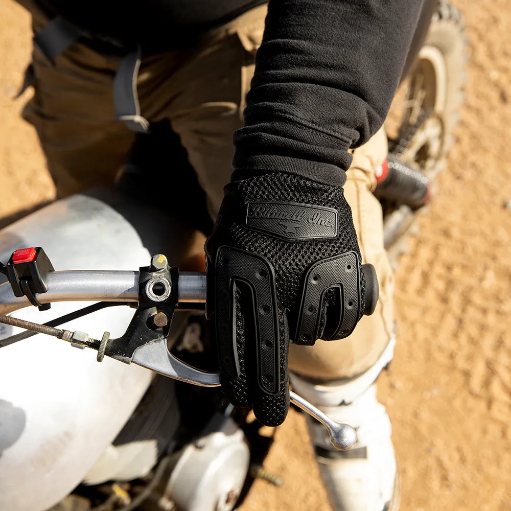 BILTWELL ANZA TEXTILE GLOVE [BLACK OUT]