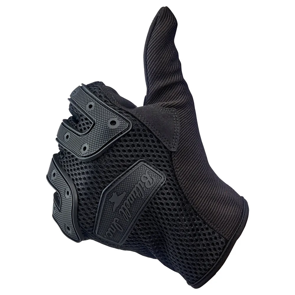 BILTWELL ANZA TEXTILE GLOVE [BLACK OUT]