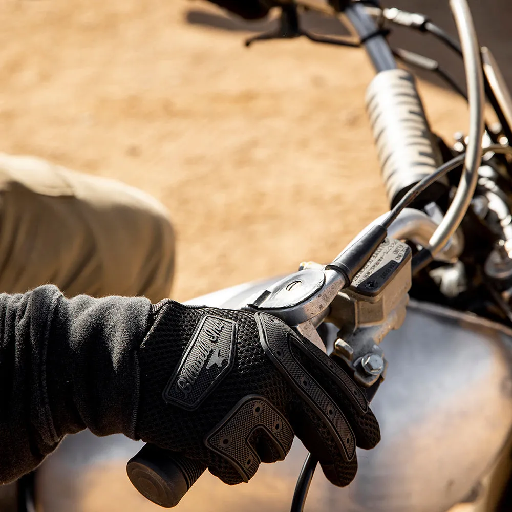 BILTWELL ANZA TEXTILE GLOVE [BLACK OUT]