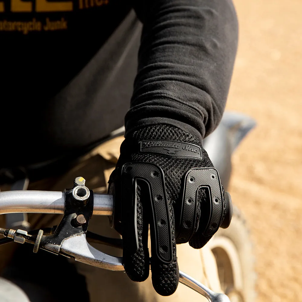 BILTWELL ANZA TEXTILE GLOVE [BLACK OUT]