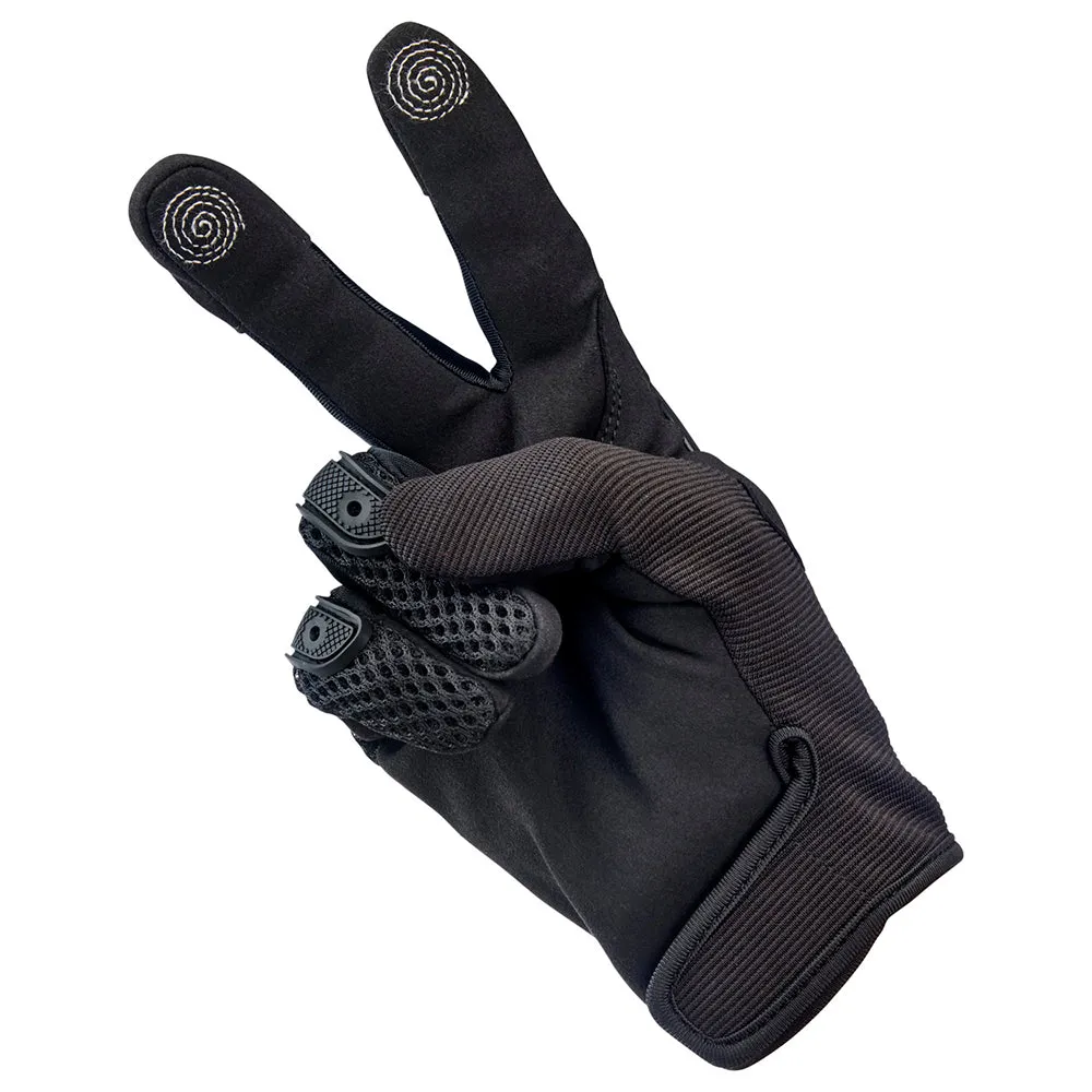 BILTWELL ANZA TEXTILE GLOVE [BLACK OUT]