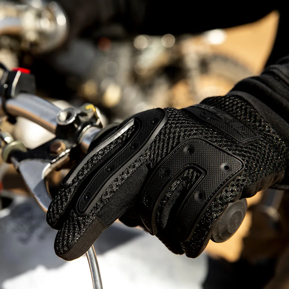 BILTWELL ANZA TEXTILE GLOVE [BLACK OUT]