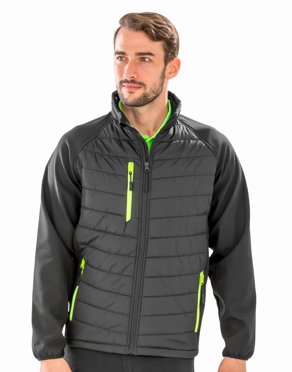 Black Compass Padded Softshell - 08433