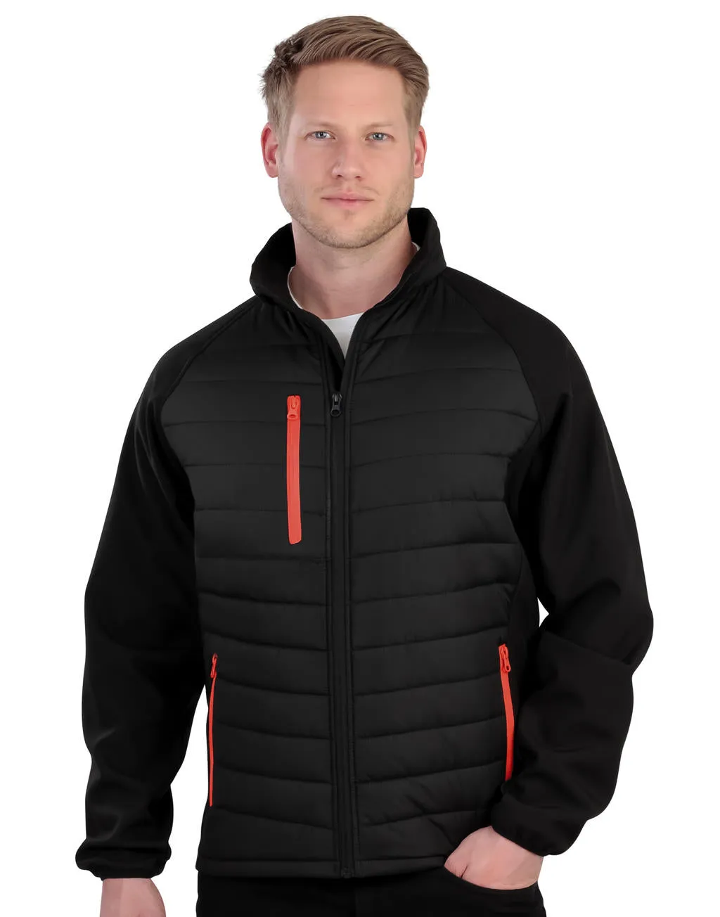 Black Compass Padded Softshell - 08433