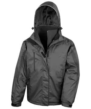 Black/Black - 3-in-1 journey jacket with softshell inner