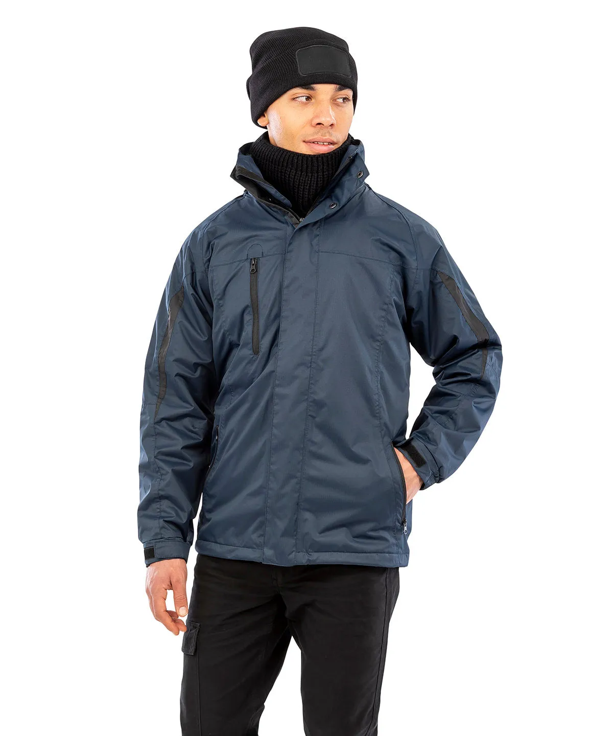 Black/Black - 3-in-1 journey jacket with softshell inner