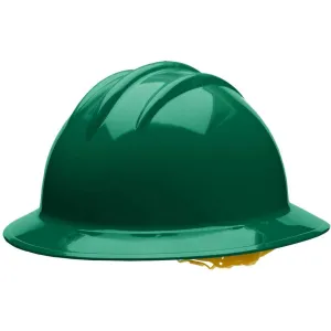 Bullard C33 33FGP 6pt Pinlock Classic Full Brim Style Hard Hat, Forest Green, 1 Each