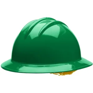 Bullard C33 33KGR 6pt Ratchet Classic Full Brim Style Hard Hat, Kelly Green, 1 Each