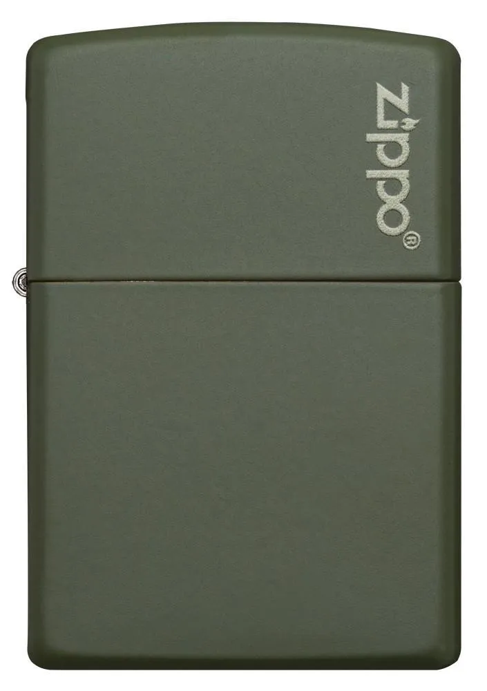 Classic Green Matte Zippo Logo