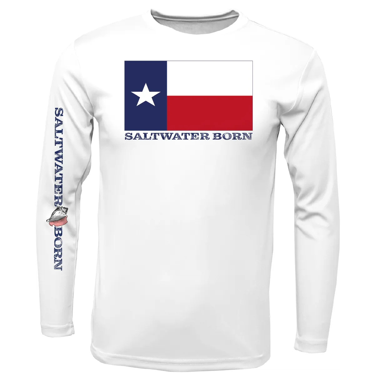 Corpus Christi, TX Flag Long Sleeve UPF 50  Dry-Fit Shirt