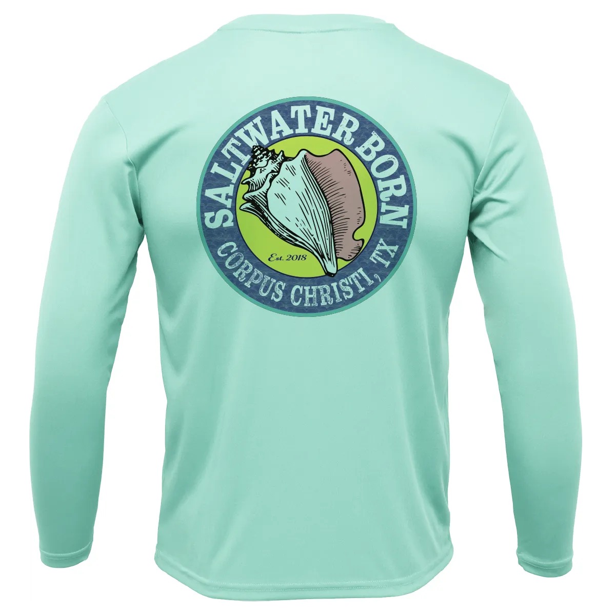 Corpus Christi, TX Flag Long Sleeve UPF 50  Dry-Fit Shirt