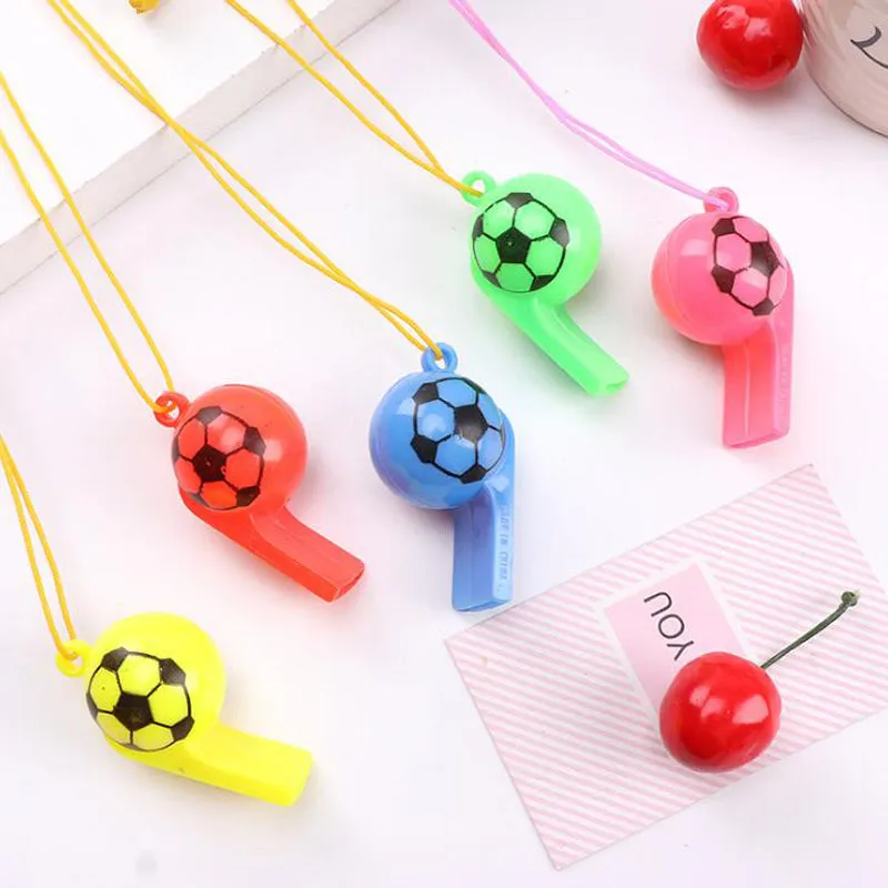 Cute Mini Soccer Football Party Favors Whistles for Birthday Party