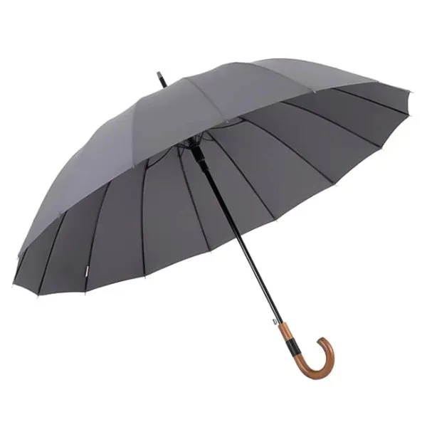 Grey Gentleman's Windproof Umbrella