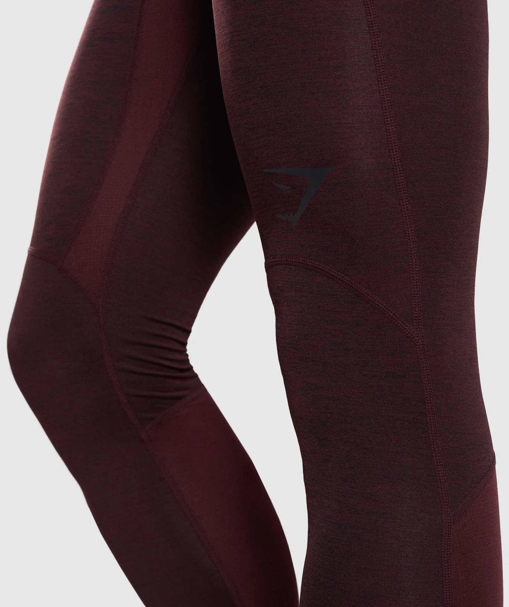 Gymshark Element  Baselayer Leggings - Ox Red Marl