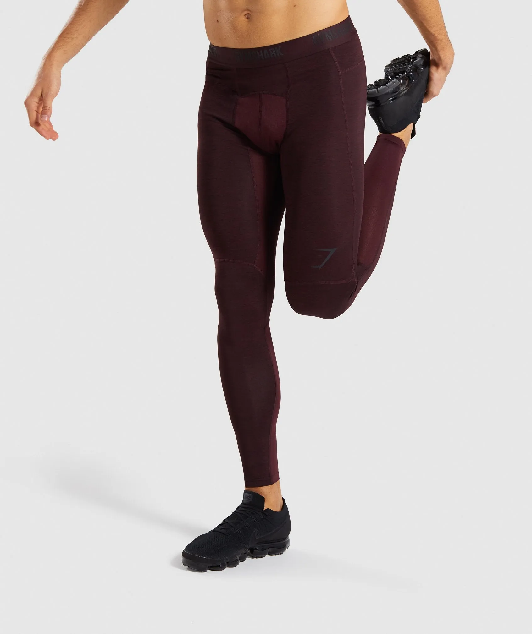 Gymshark Element  Baselayer Leggings - Ox Red Marl