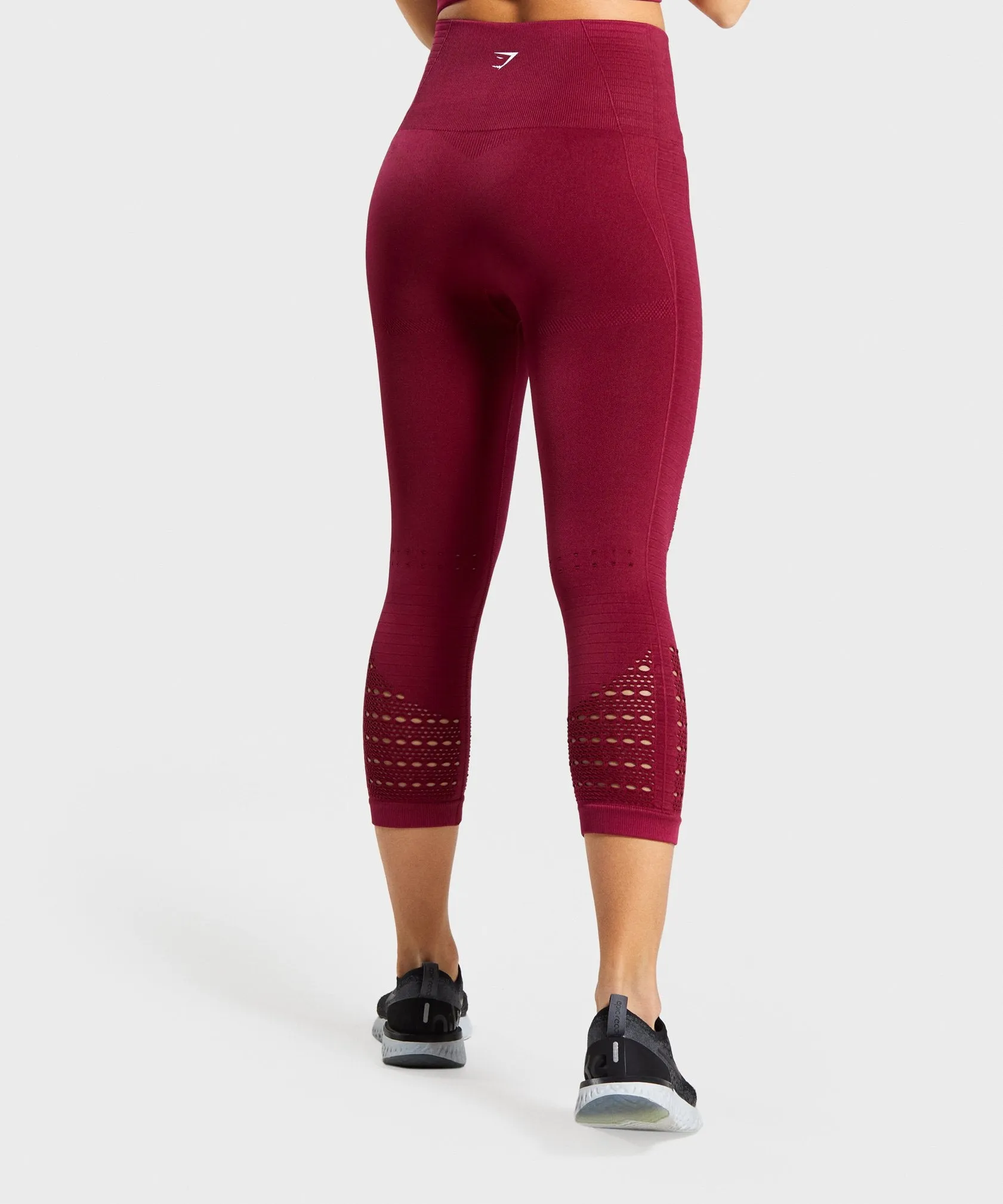 Gymshark Energy  Seamless Cropped Leggings - Beet