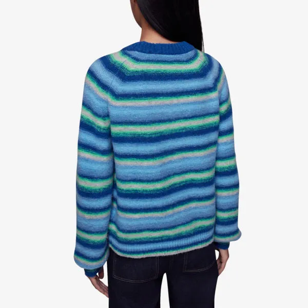 Knitted jumper with mixed stripes Whistles, multicolor