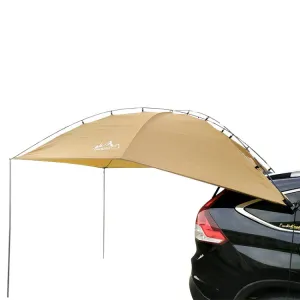 LADUTA Outdoor Self-Driving Tour Barbecue Camping Car Side Tent Car Tail Extension Tent Supplies(Painted Silver)