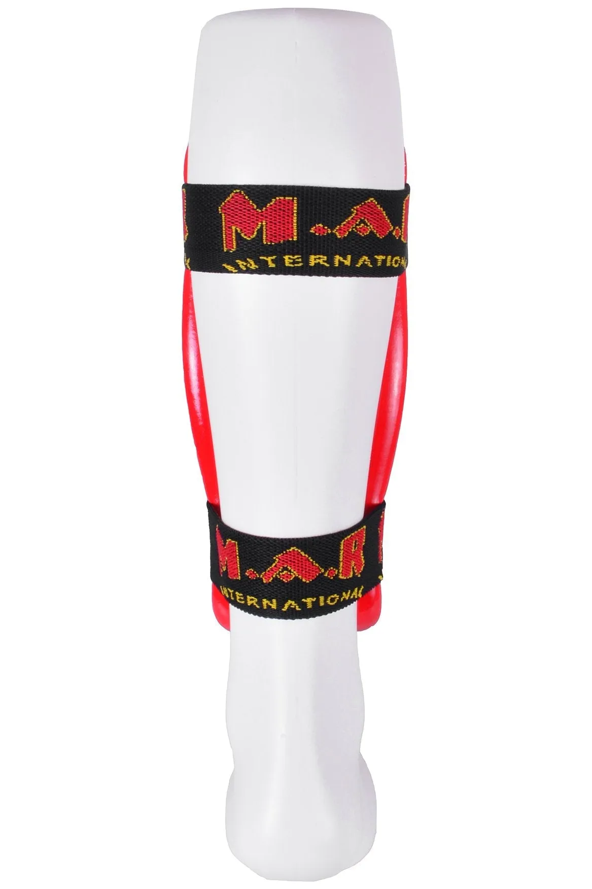 MAR-162A | Red Dipped Foam Martial Arts Shin Guard