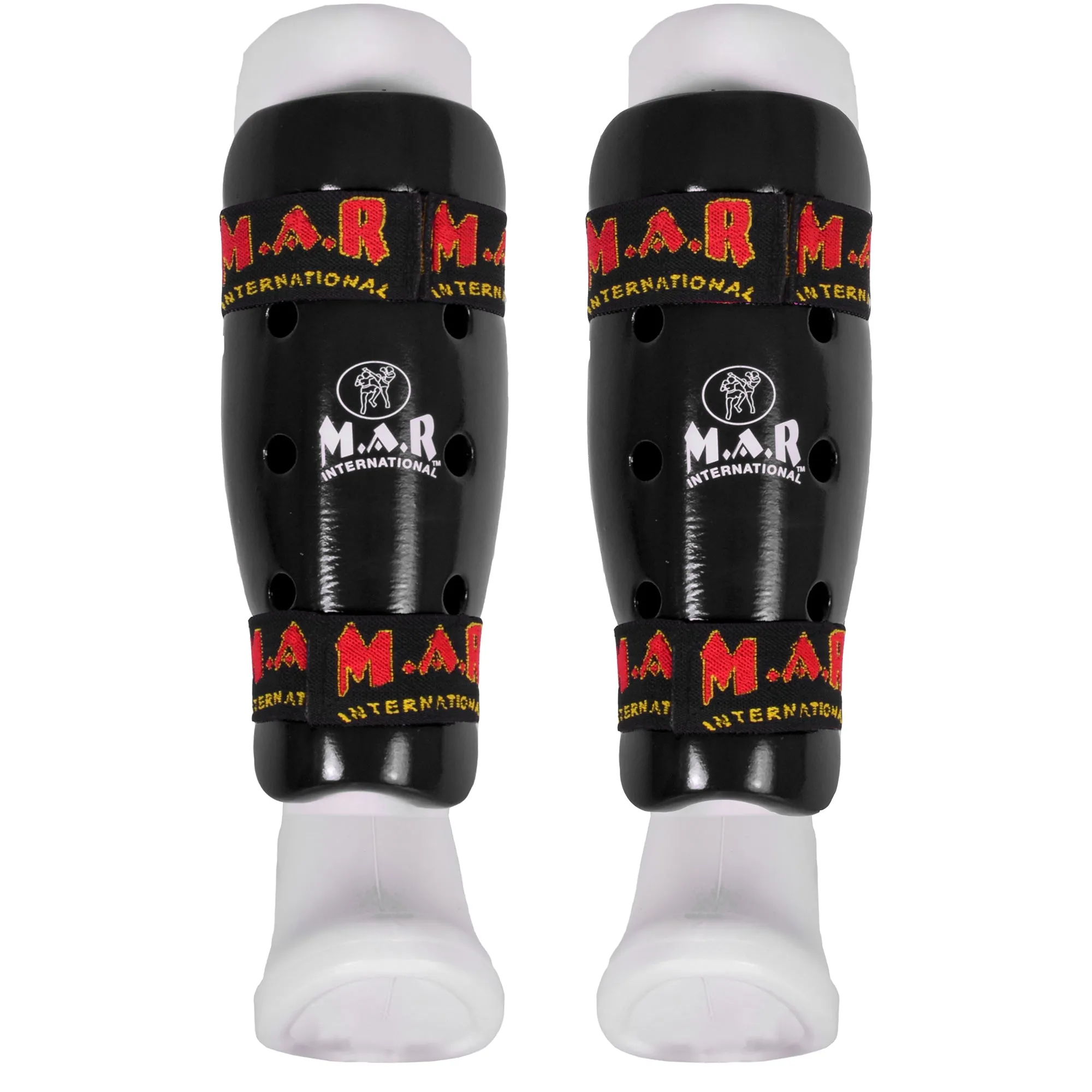 MAR-162B | Black Dipped Foam Martial Arts Shin Guard