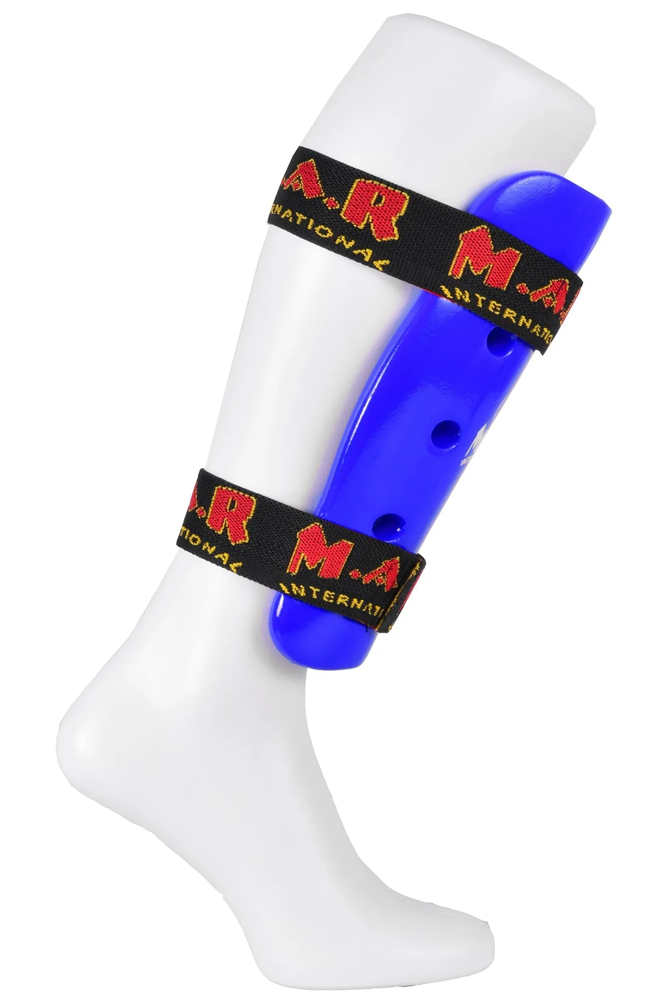 MAR-162C | Blue Dipped Foam Martial Arts Shin Guard