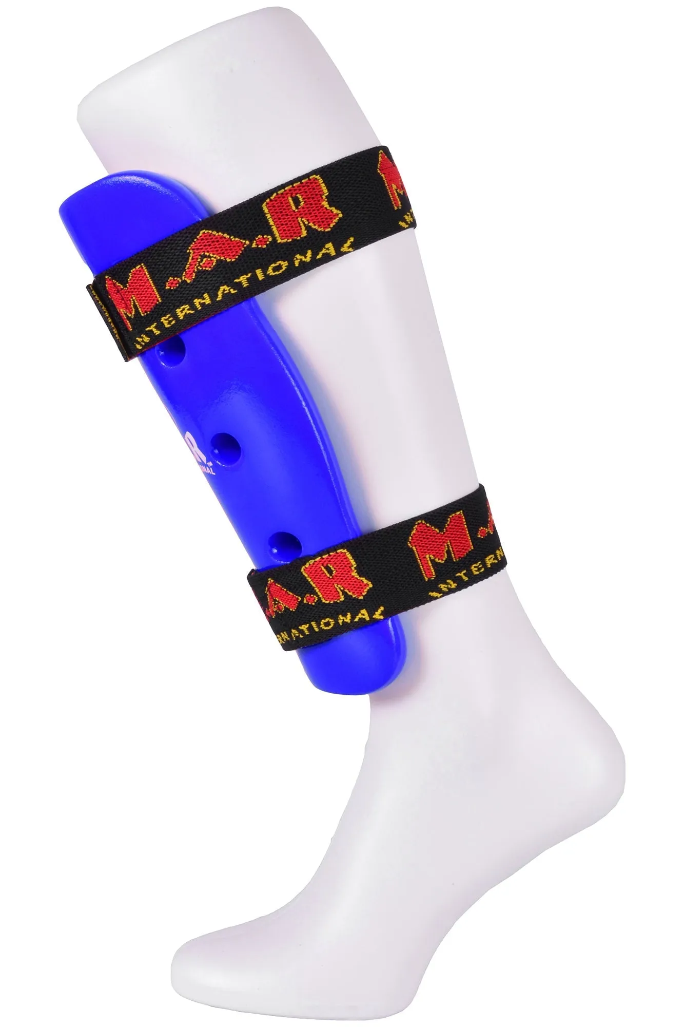 MAR-162C | Blue Dipped Foam Martial Arts Shin Guard