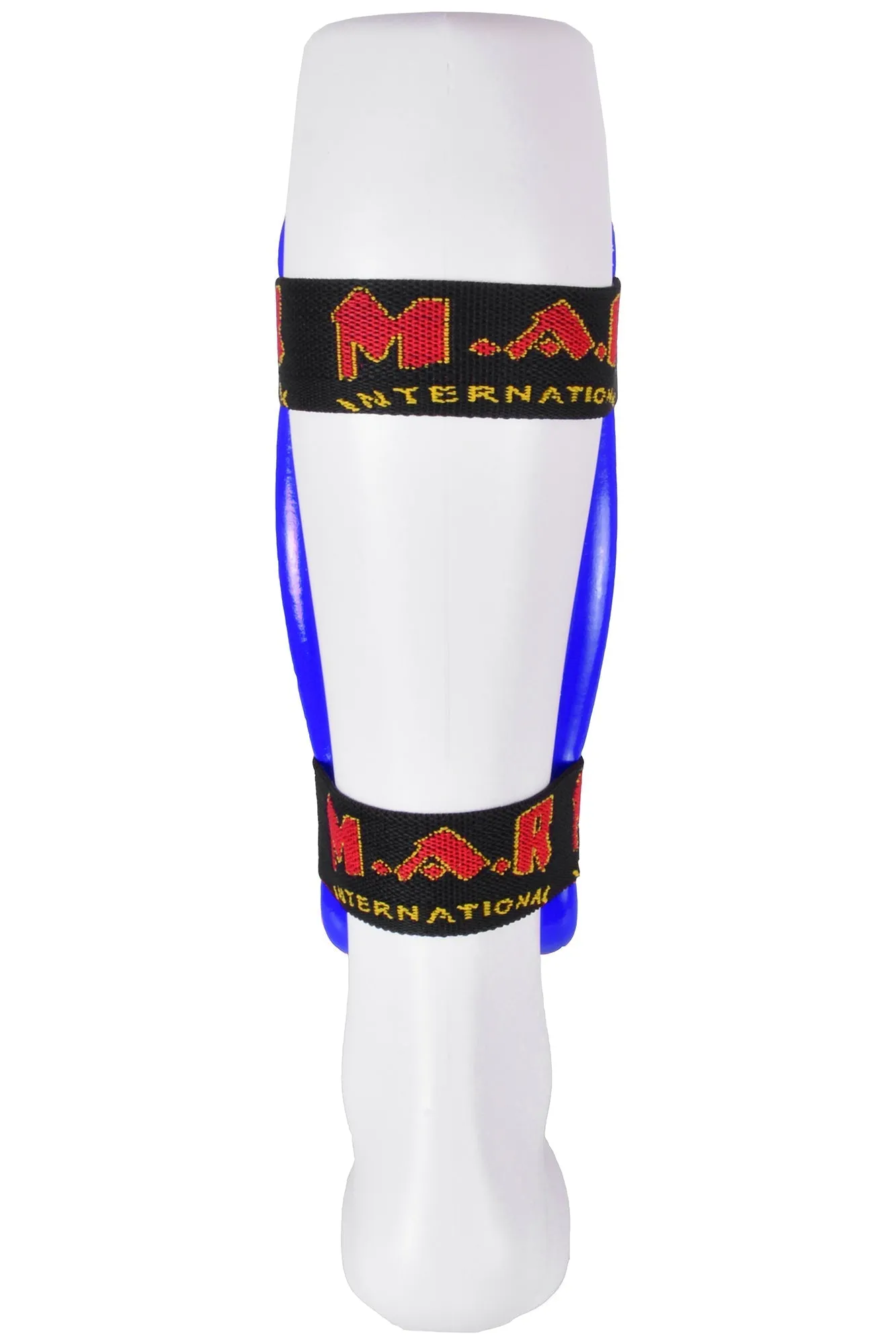 MAR-162C | Blue Dipped Foam Martial Arts Shin Guard