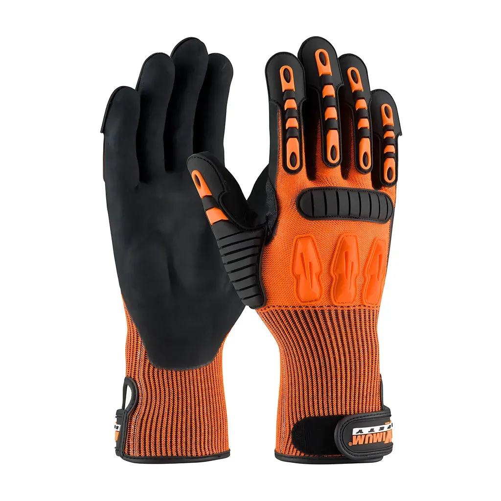 Maximum Safety 120-5150/XL TuffMax5 Seamless Knit HPPE Blend with Nitrile Grip and TPR Impact Protection