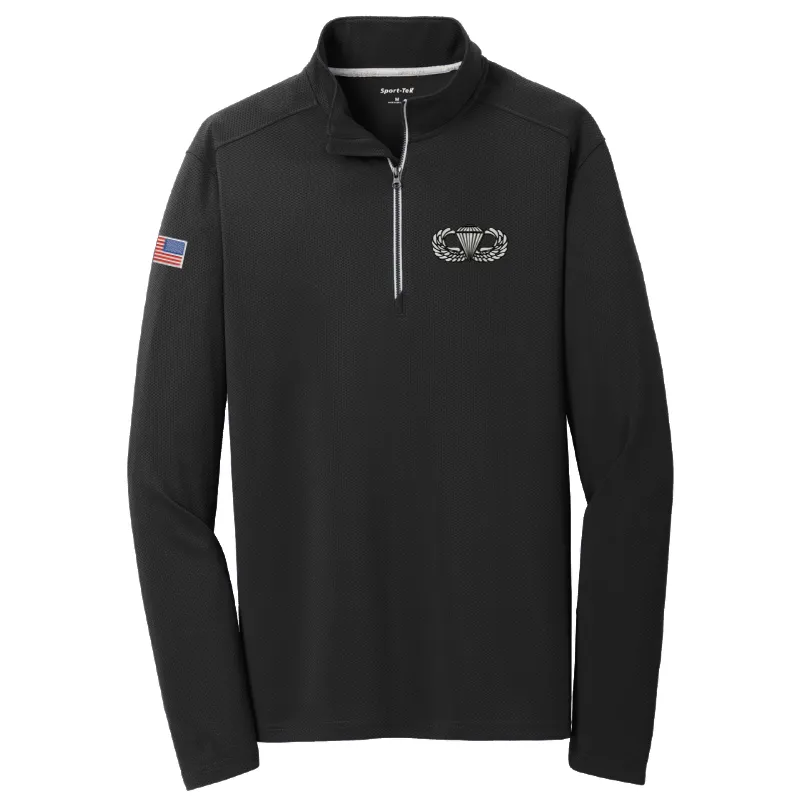 Moisture Wicking Airborne Jump Wings 1/4 Zip