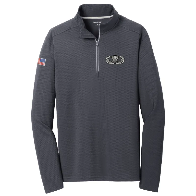 Moisture Wicking Airborne Jump Wings 1/4 Zip