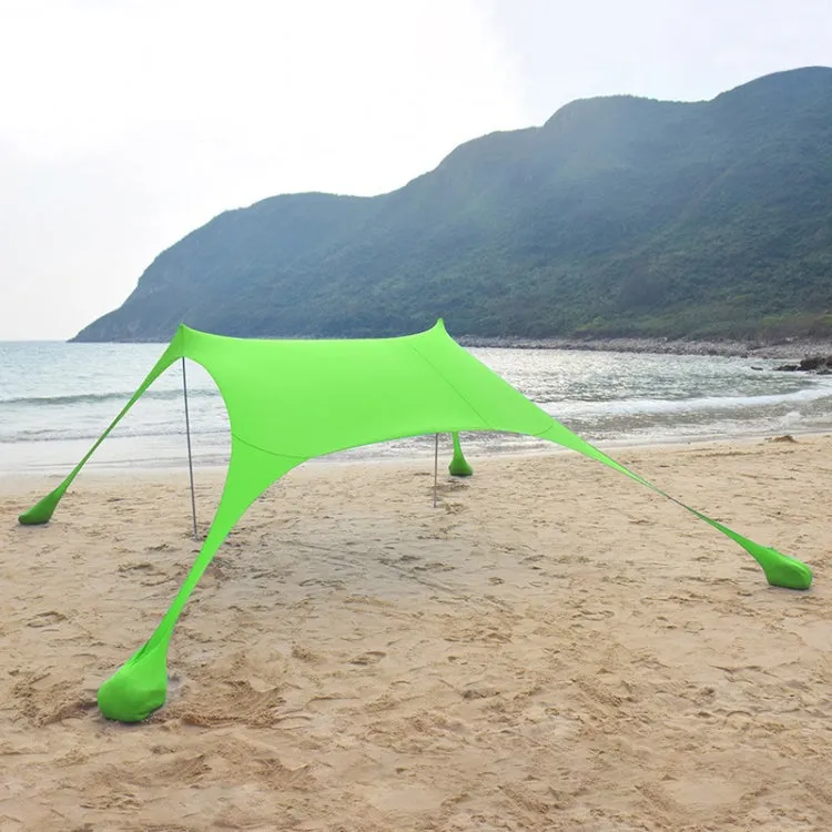 Outdoor Beach Lycra Canopy Camping Tent Sunshade Fishing Tent, Size: 300x300x200cm(Green)