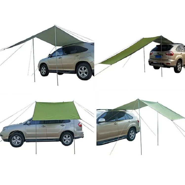 Outdoor Picnic Camping Tent On The Side Of The Car Rain-proof Sunshade Canopy 300x150cm(Black)