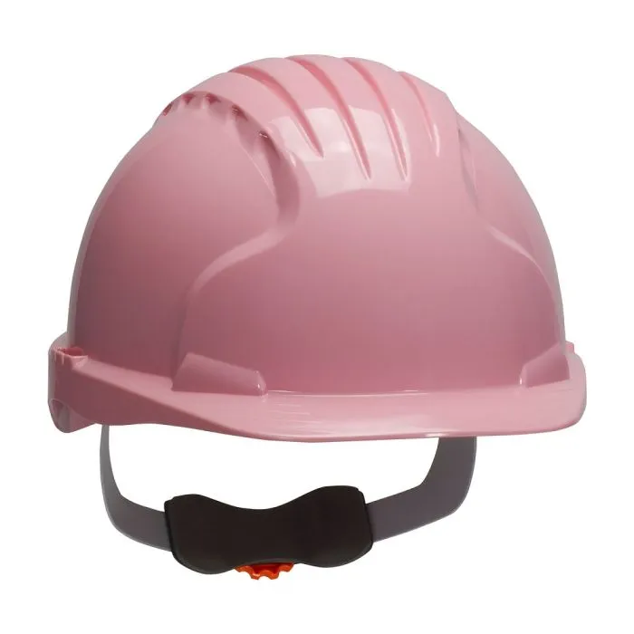 PIP Evolution Deluxe 280-EV6151-39 HDPE Shell 6-Point Polyester Suspension and Wheel Ratchet Adjustment, Cap Style Hard Hat, Pink, 1 Each