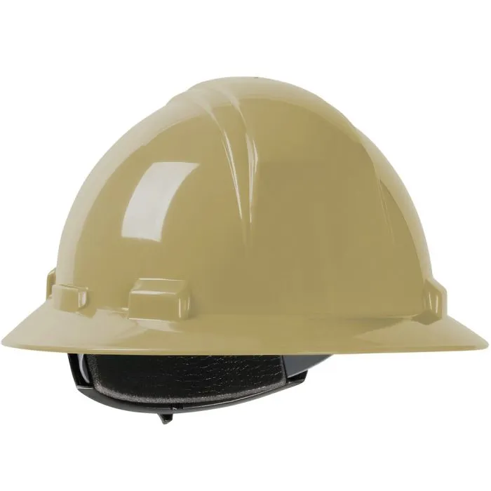 PIP Kilimanjaro 280-HP641R-13 Full Brim Hard Hat with HDPE Shell, 4-Point Textile Suspension, Gold, 1 Each