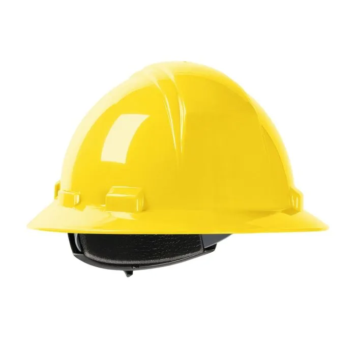 PIP Kilimanjaro 280-HP641R-13 Full Brim Hard Hat with HDPE Shell, 4-Point Textile Suspension, Gold, 1 Each