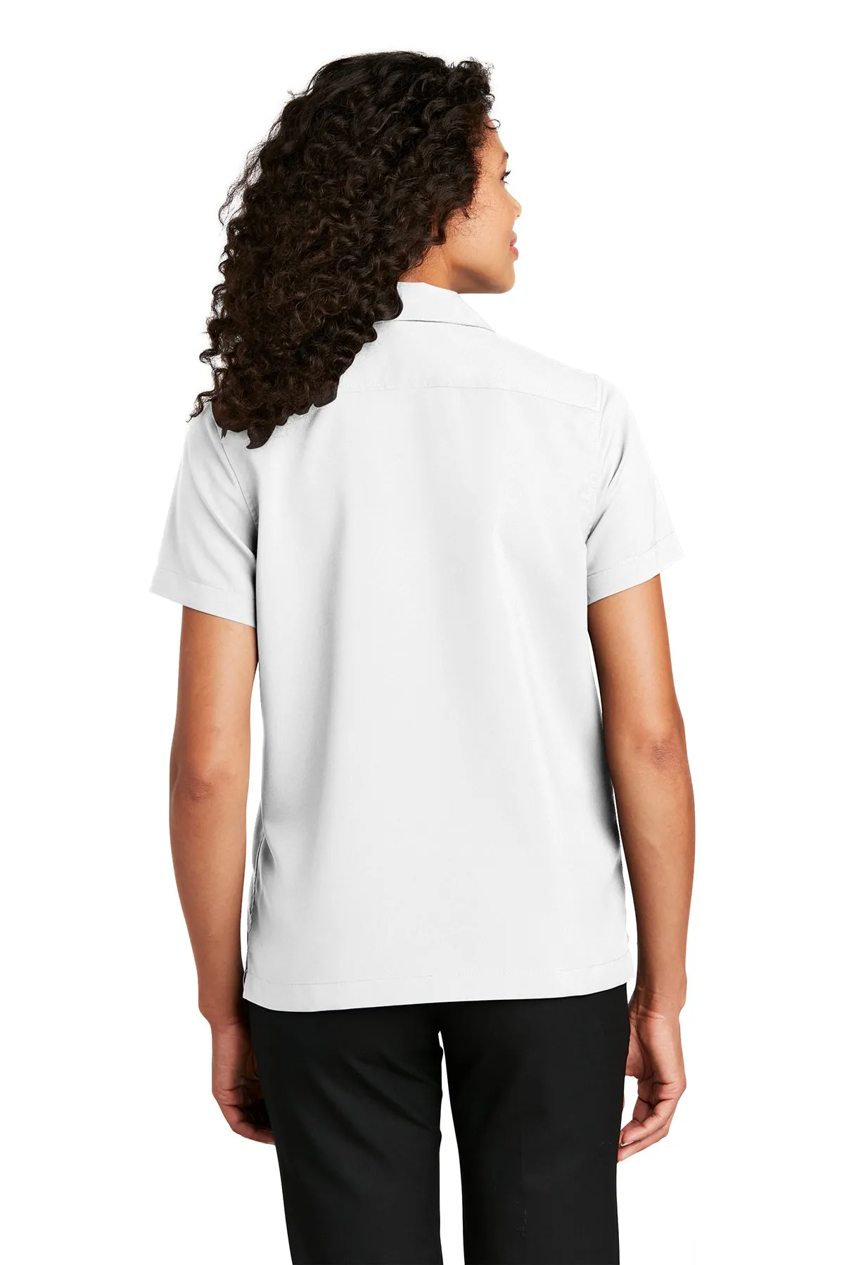 Port Authority Ladies Short Sleeve Custom Performance Shirts, White