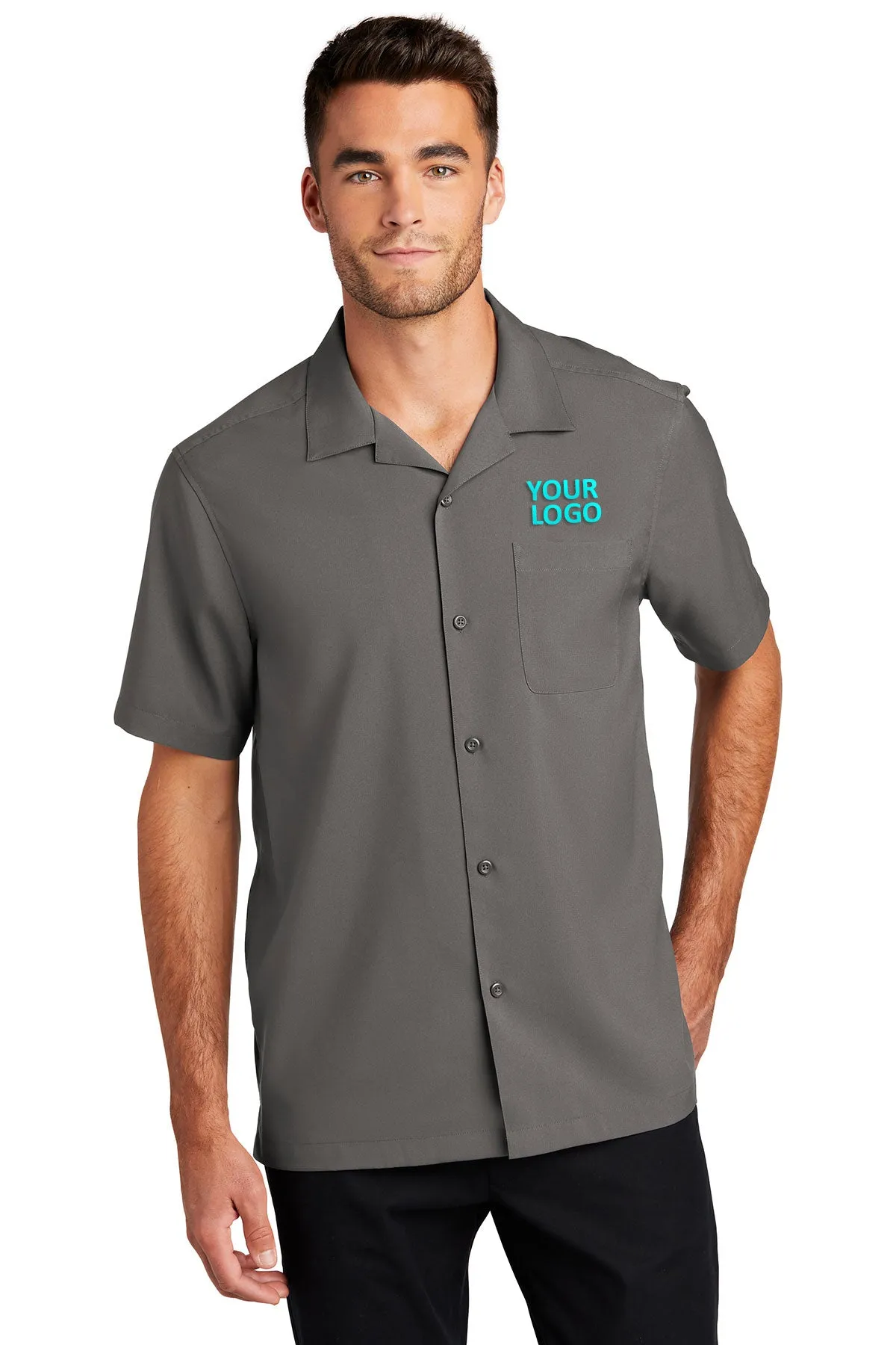 Port Authority Short Sleeve Performance Custom Shirts, Graphite