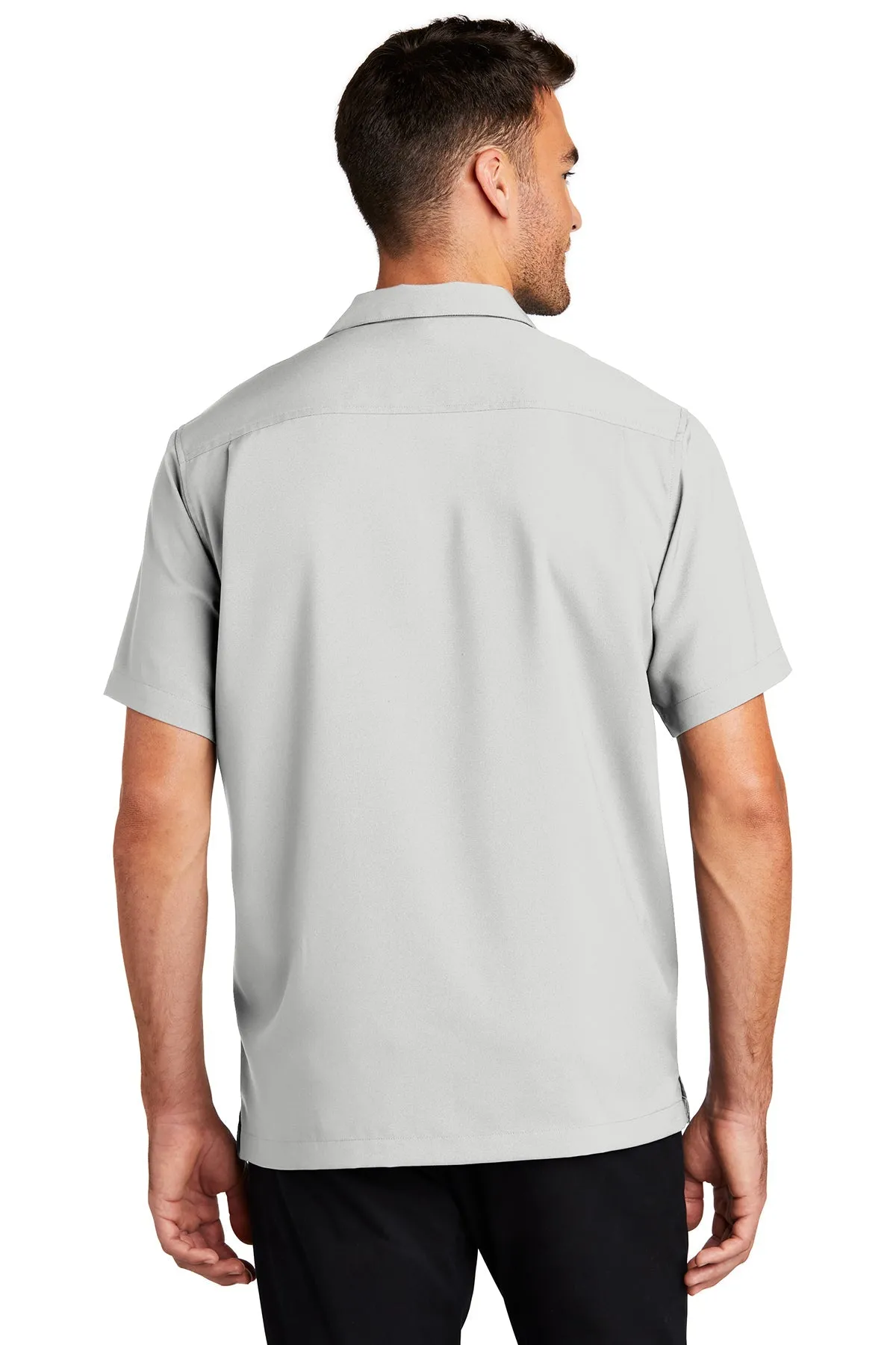 Port Authority Short Sleeve Performance Custom Shirts, Silver